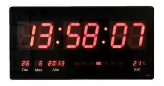 Reloj Digital Temperatura Dia 36cm -crossfit Box En Casa,hi-res