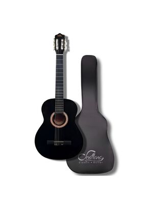 Guitarra Clásica Sevillana 30” para Niños Negro + Funda 8454,hi-res