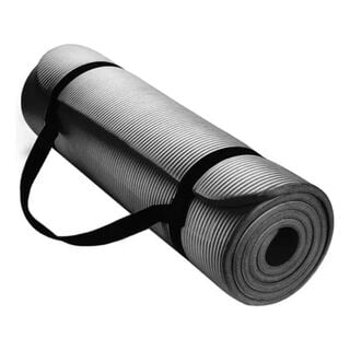 Mat Yoga 10 Mm Alfombra Resistente Gruesa Negro,hi-res