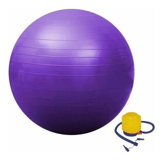 Balon Pelota Yoga Pilates 55cm + Inflador-Lila,hi-res