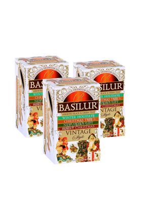 Pack Te Basilur 3 Cajas Vintage Style de 25 Bolsas c/u,hi-res