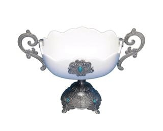 Adorno Copa Peltre Decorativo Sr7106Sbed-V Porcelana,hi-res