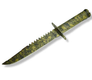 Cuchillo Tactico Supervivencia Zombie 40 Cms Con Forro AB43,hi-res