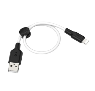 Cable hoco x21 plus USB a lightNing 2.4a silicona 25cm ,hi-res