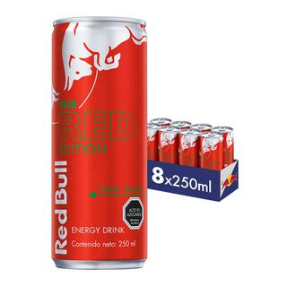 Red Bull Bebida Energética Pack 8 Latas Sandía 250Ml,hi-res