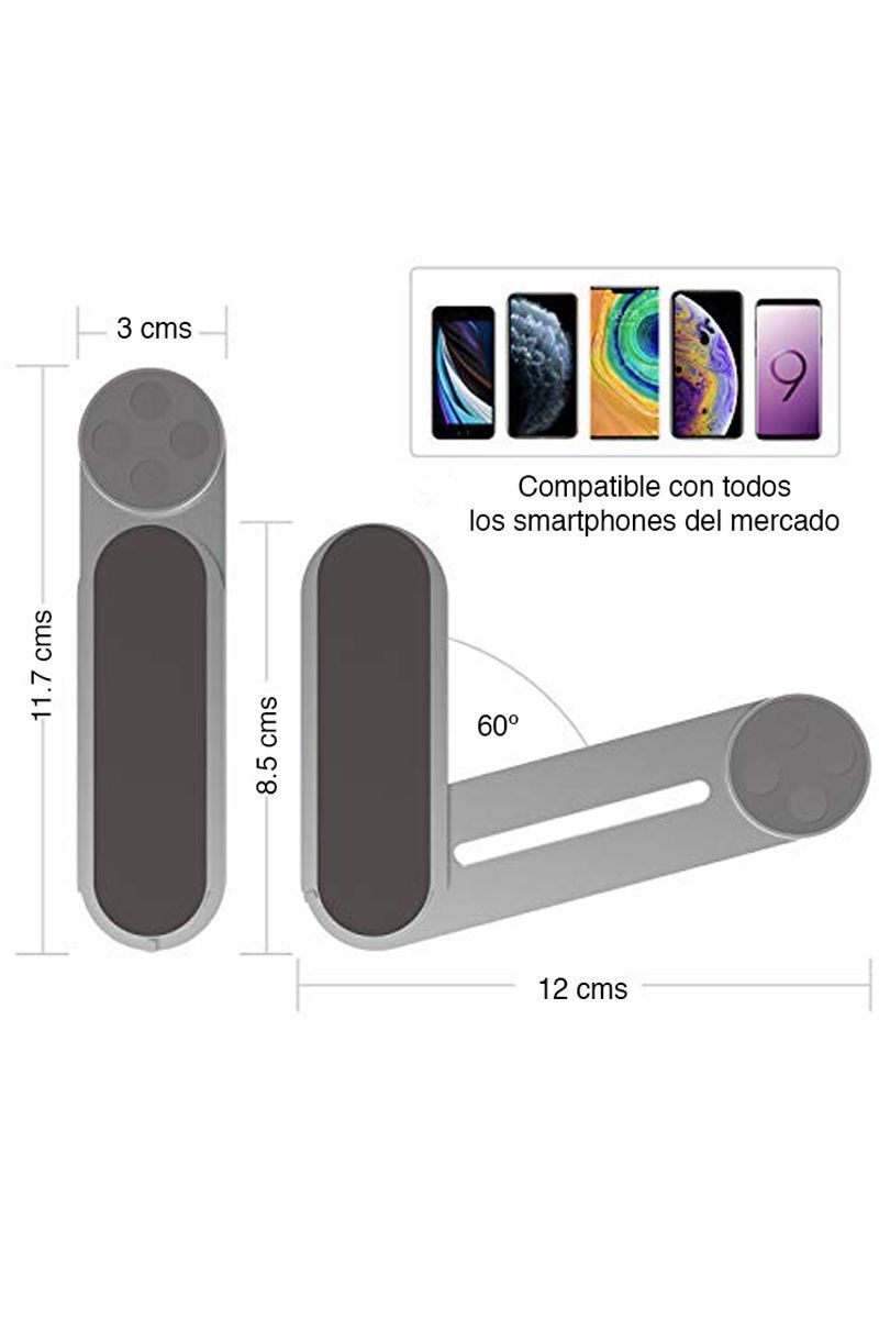 NEWO Soporte celular para Notebook Magnético Aluminio imán NW-SA