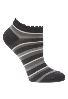Calcetin Casual Rfv23W Ped St Stripe Gris Mujer,hi-res