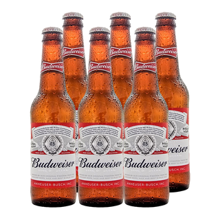 Cerveza Budweisser Botellin 330 CC x6,hi-res
