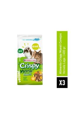 Pack X3 Alimento Versele Laga Crispy Muesli Conejos 400 gr,hi-res