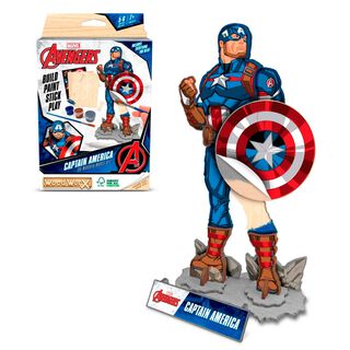 Wood Worx Marvel - Capitán América,hi-res