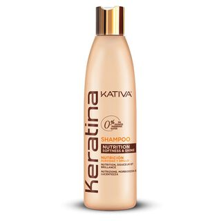Shampoo keratina nutrición reparación cuida Kativa 250ml CVL,hi-res