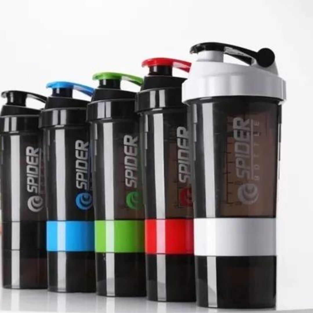 Shaker Botella Mezclador Batidos Proteina 500ml Fitness Gim - Azul