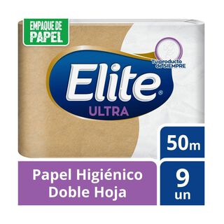 Papel Higiénico Elite Ultra 9 Un 50 Mt,hi-res