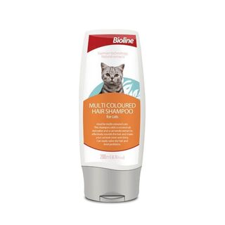 Shampoo Para Gatos Con Pelaje Colorido 200ml Bioline,hi-res