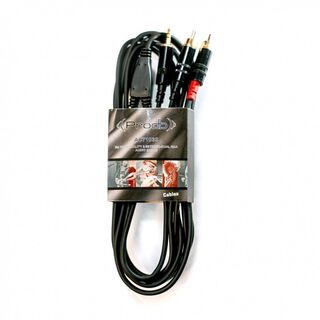 Cable Mini-plug A 2 RCA Prodb 3 metros,hi-res