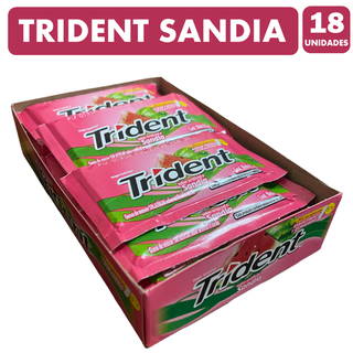 Chicle Trident Sabor Sandía (Caja Con 18 Unidades),hi-res