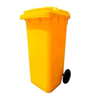 Contenedor de basura 360 Litros Color Amarillo,hi-res