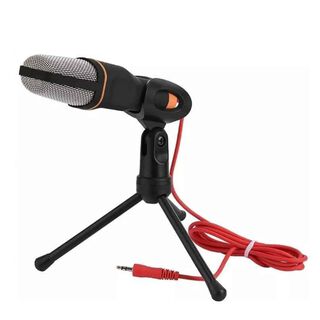 Micrófono Condensador Omnidireccional, Incluye trípode, Plug 3.5mm,hi-res