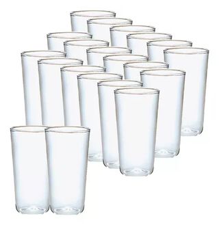 20 Set Vasos Desechables Vaso Plastico Vasos Acrilicos 300ml 101669,hi-res