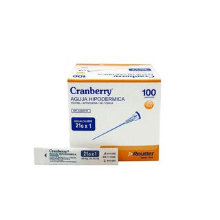 Aguja Hipodermica 21g X 1 - Caja 100 Unds Cranberry,hi-res