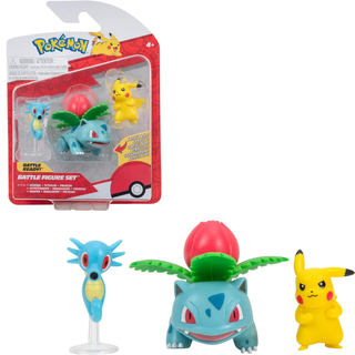 Pokémon Battle Figure Set - Horsea - Ivysaur - Pikachu,hi-res