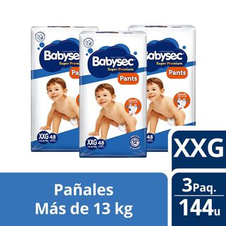 3 Paquetes Pants Babysec Super Premium 144 un Talla XXG,hi-res