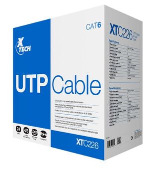 Cable de red Xtech XTC-226 305 m Cat6 U/UTP (UTP),hi-res