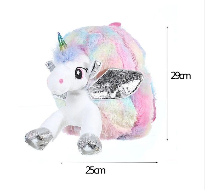 16 Mochila De Unicornio 3D Grande Niña Mochilas Escolares Para Niñas 6 7 8  Años 