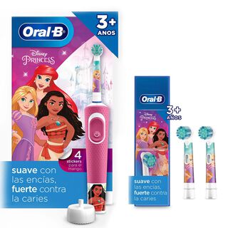 Pack Cepillo Eléctrico Oral-B Vitality Princesa+repuesto 2ud,hi-res