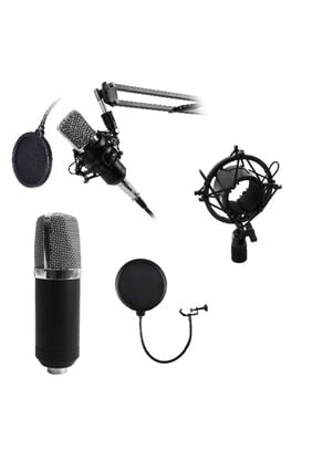 Kit Studio Microphone Con Soporte Antipop Stand Philco,hi-res