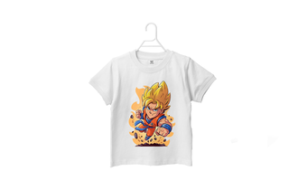 Polera Infantil Chibi Goku Ss,hi-res
