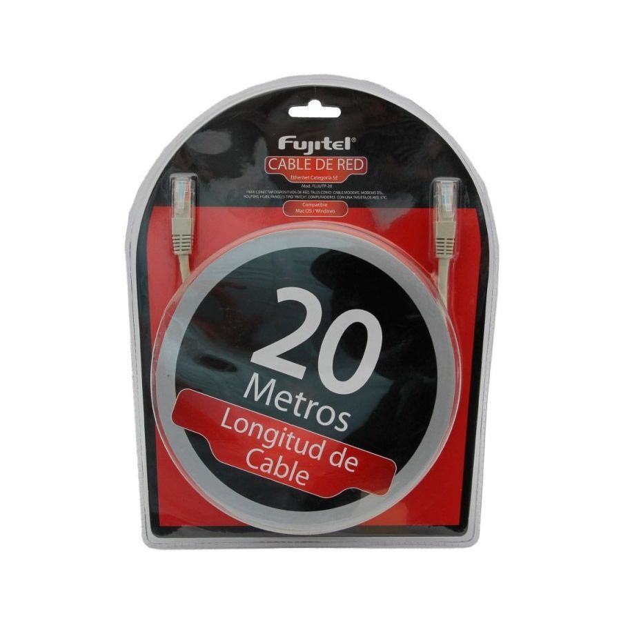 Cable De Red Cat5e, 20 Metros – Molychile