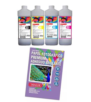 Papel Adhesivo 135gm 50 hojas+ 4 Litros para Hp Ink Tank 315,hi-res