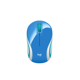 Mouse Logitech Mini M187 Refresh Azul 1000dpi,hi-res
