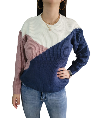 Sweater de tres colores Rosa y Azul,hi-res