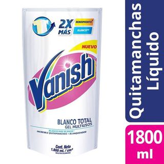 Quitamanchas Líquido Gel Multiuso Blanco Total 1800ml Vanish,hi-res