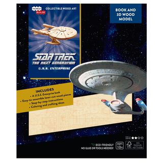 Star Trek The Next Generation Libro y Modelo Armable Madera,hi-res