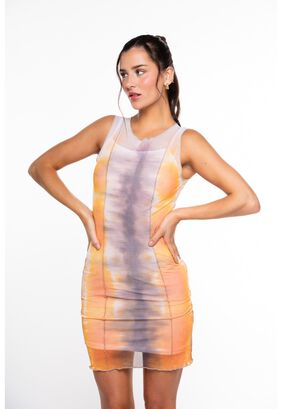 Vestido Tayri Malla Estampada Multicolor Efesis,hi-res