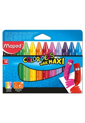 Maxi Lápices de Cera 12 Colores Maped,hi-res
