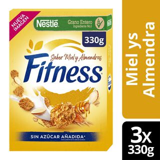 Cereal FITNESS® Miel y Almendras 330g Pack X3,hi-res