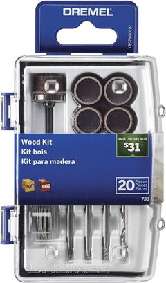 Micro Kit Para Madera 733 20 Piezas Dremel,hi-res