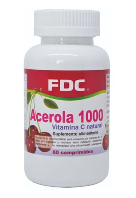 Acerola Vitamina C Natural 1000 Mg X 60 Comp,hi-res