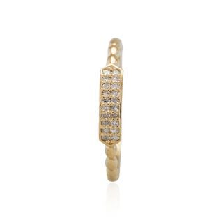 Anillo de Oro 18kt con Diamantes de 5 Pts Corte Brillante SI/H,hi-res