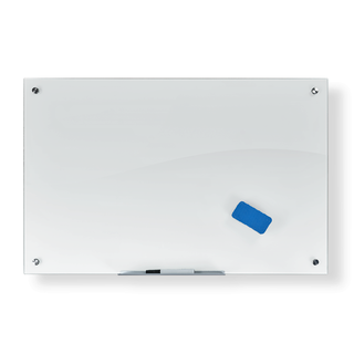 Pizarra Magnética Vidrio Templado 90 x 60 Incluye Accesorios. Color Blanco,hi-res