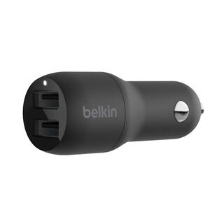 Cargador de Auto Belkin 24W Doble USB Boost Charge Negro,hi-res