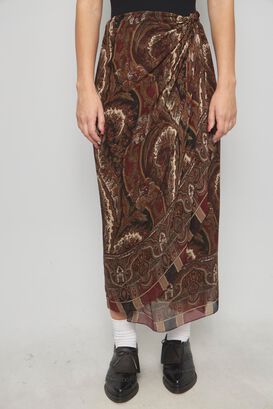Falda casual  multicolor emanuel talla S 065,hi-res