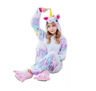 Pijama Enteros Animales Niños y Adultos Unicornio Estrella,hi-res