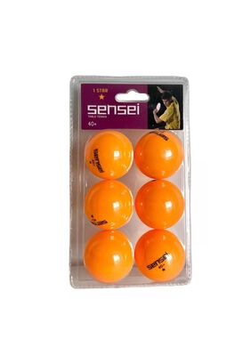 Set 6 Pelotas Ping Pong 1 Estrellas Sensei® - Tenis De Mesa,hi-res
