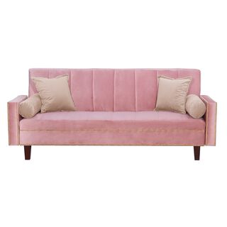 Futon Sofa Cama Vanguardia 200 x110 Rosa - Beige,hi-res