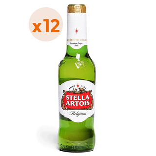 12X Cerveza Stella Artois Botellín 5,2° 330cc,hi-res